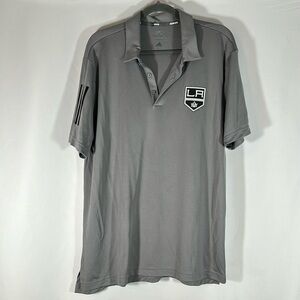 Adidas NHL LA Kings Grey Polo Shirt